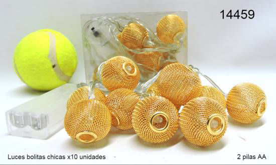 Imagen de LUCES BOLITAS CHICAS X 10 UNIDADES A PILAS 10.24